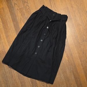 Disturbia Button Down Midi Skirt